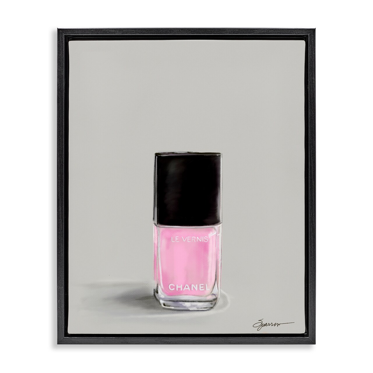 Stupell Industries Pink Luxury Nail Polish Floating Frame, design by Mary Sparrow